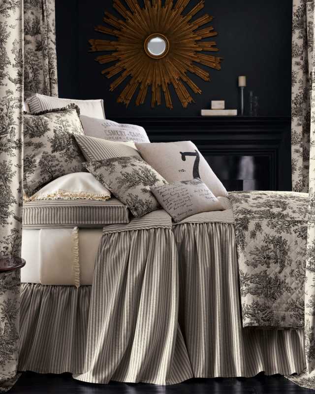 Standard Sydney Ruffled Toile Sham